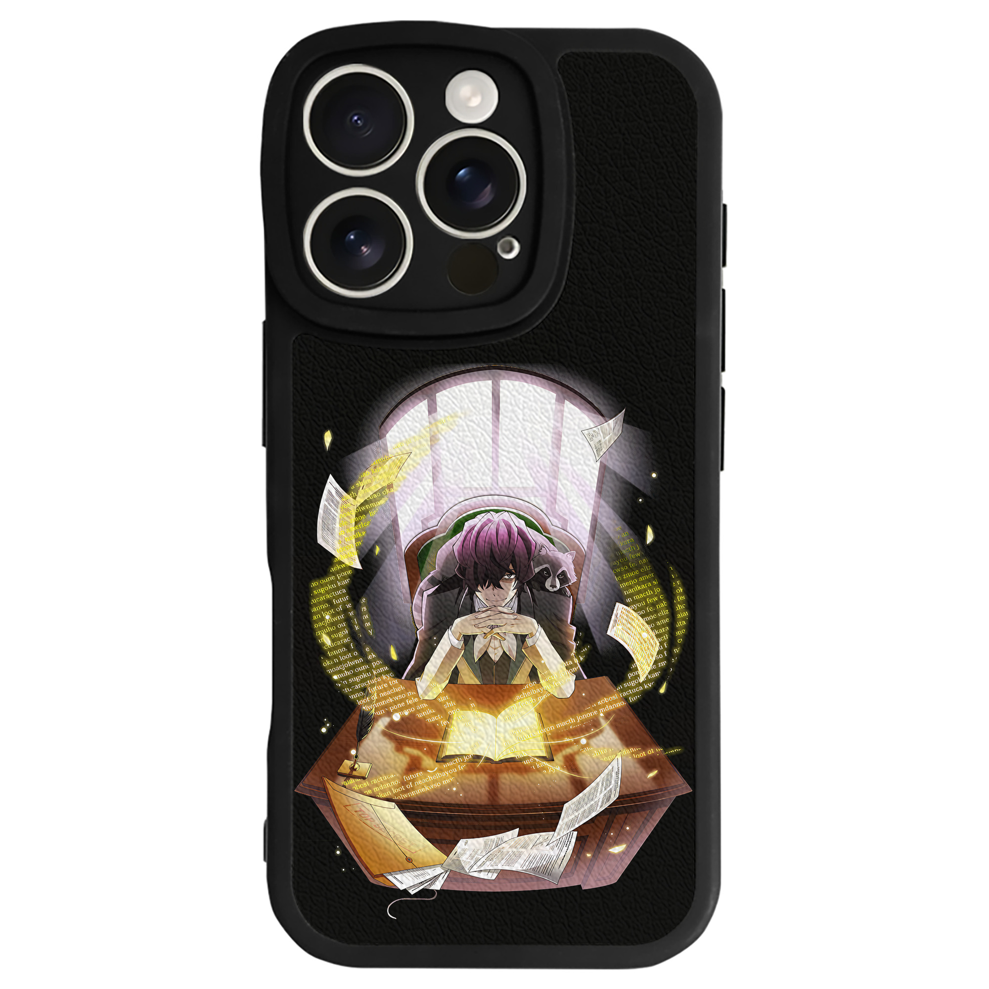 （画像用） 文豪ストレイドッグス Bungo Stray Dogs 【iPhone 16シリーズ対応】シリコンスマホケース（レザー調） 材質：シリコン
